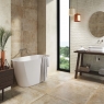 Baño con pavimento Toscana 1807 Natural 100x100