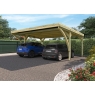 Modern double carport