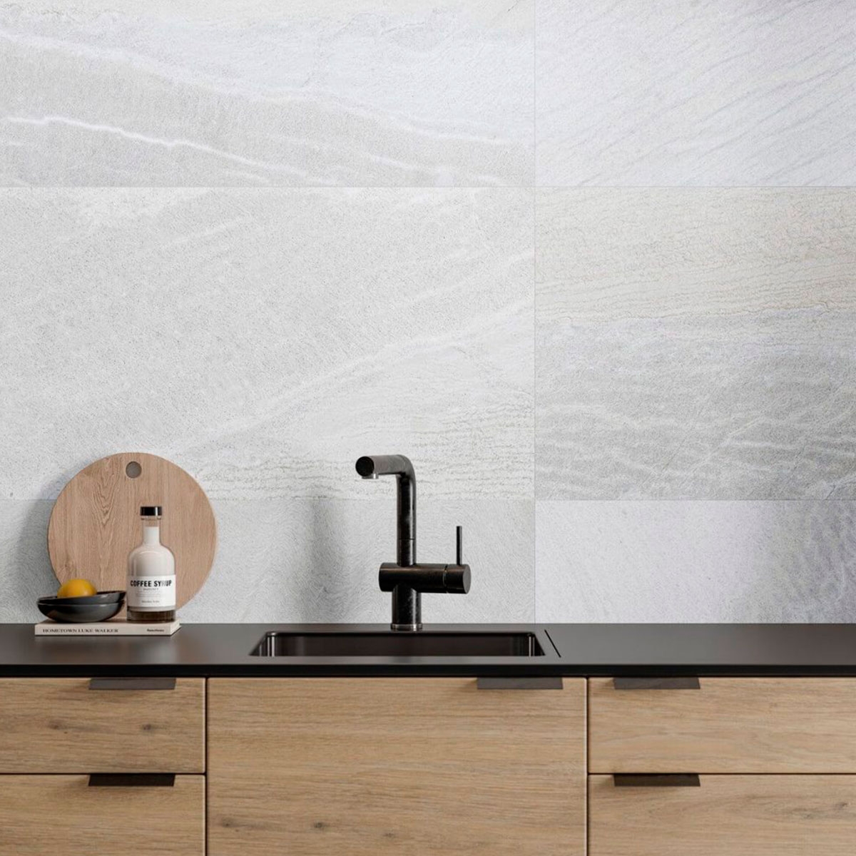 Cuisine avec bardage Canyon Pearl 59.1x119.1 (Boîte 1.41m2)