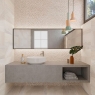 Bathroom with Canyon Deco Almond cladding 32x62.5 (Box 1.00m2)
