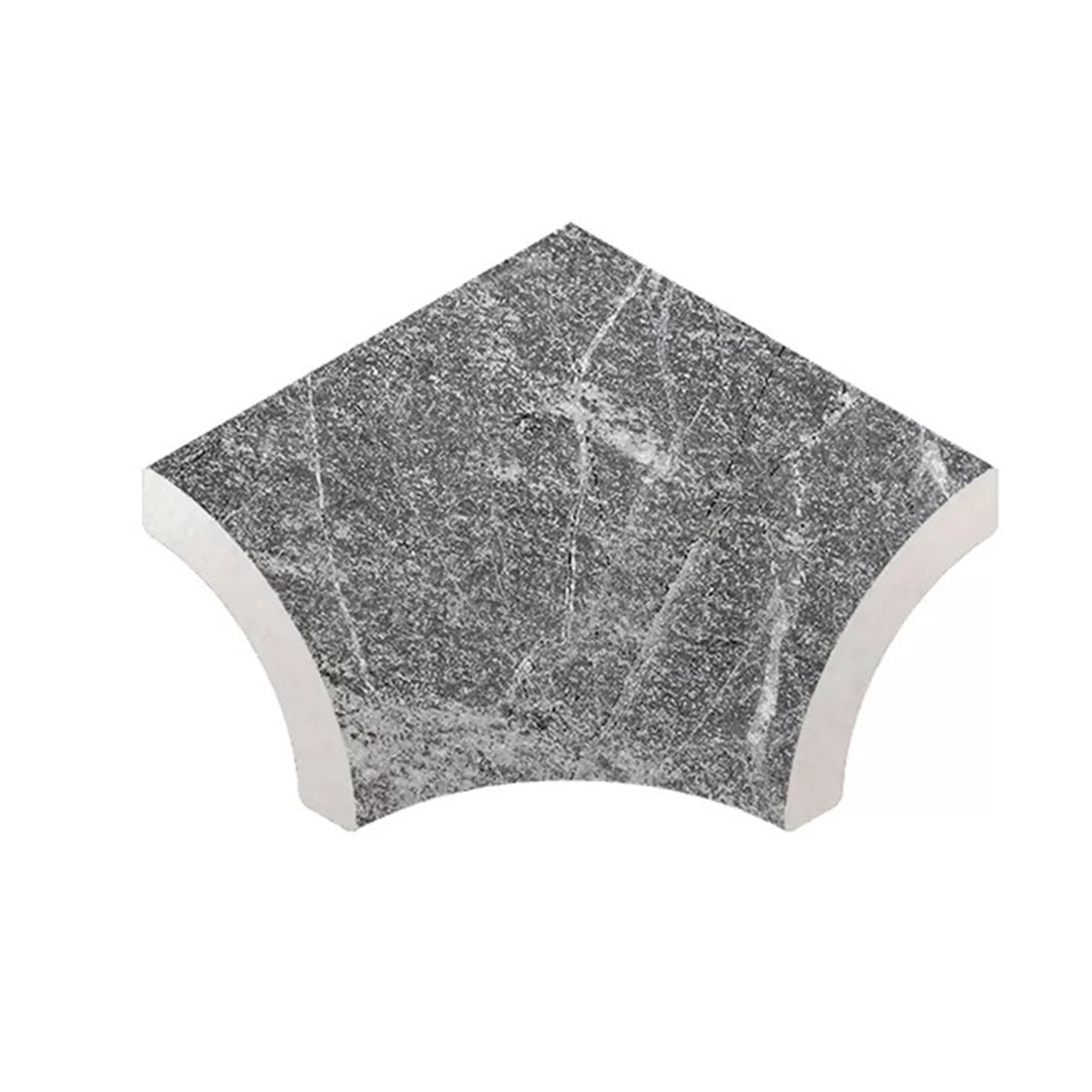 Ángulo Media Caña 4 Imperial Ceniza 4,2x3,3x5 (Caja 8 piezas)