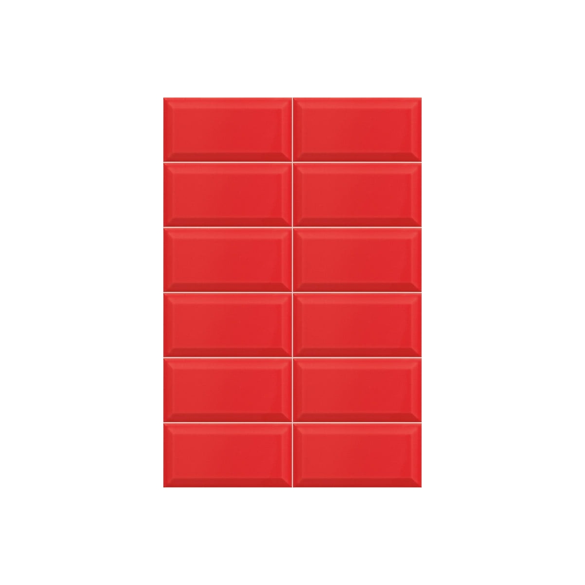 Bissel Vermelho brilho 10x20 (m2)