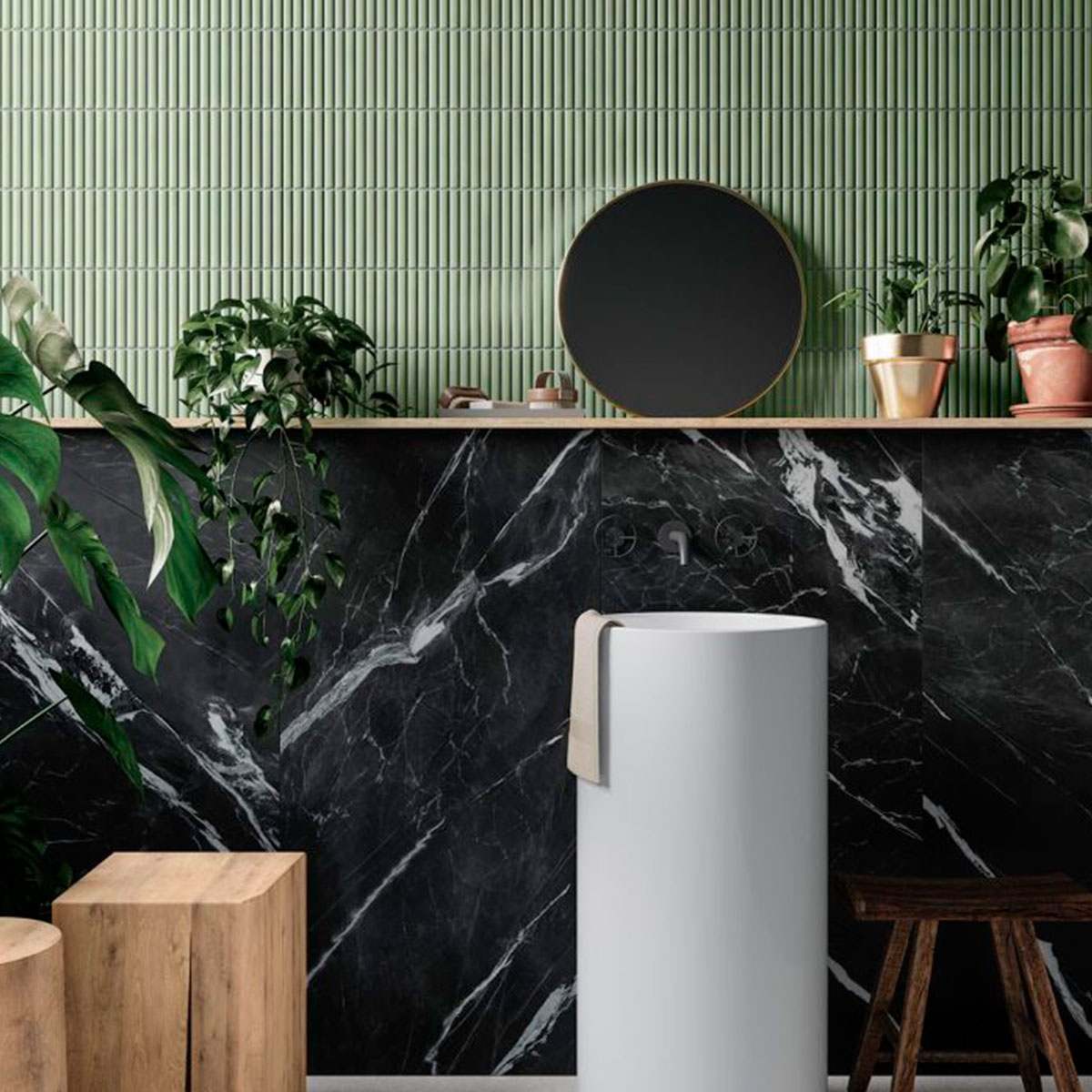 Interior with Montblack 59.1x119.1 coating (Box 1.41m2)