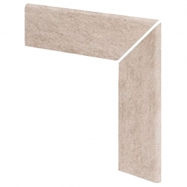 Rechter Gehrungsgehrter Stelzenpolster Mediterranean Sand 32,8x32,8 (Box 12 Stück)