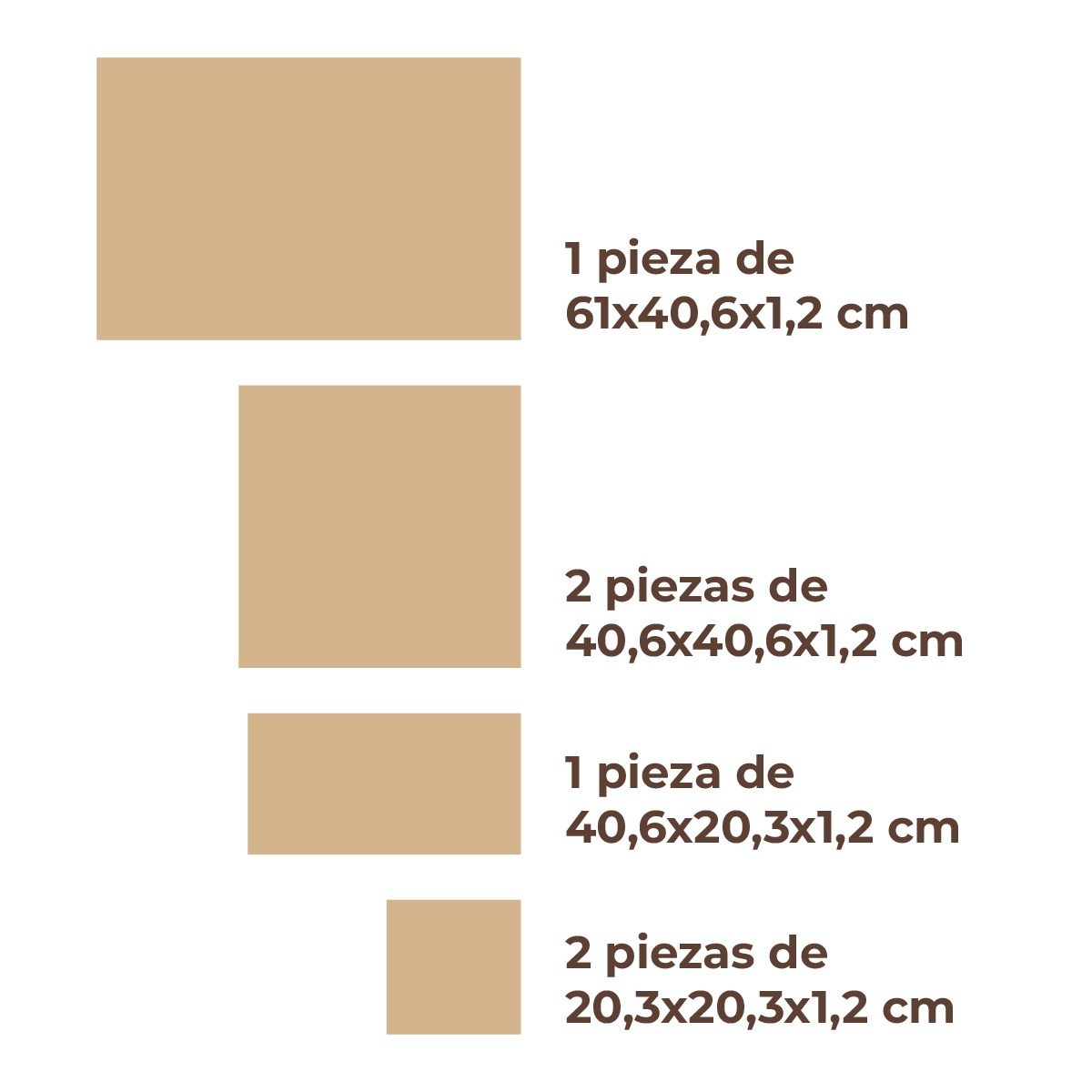 Travertine Stone Exploded Parts Pack