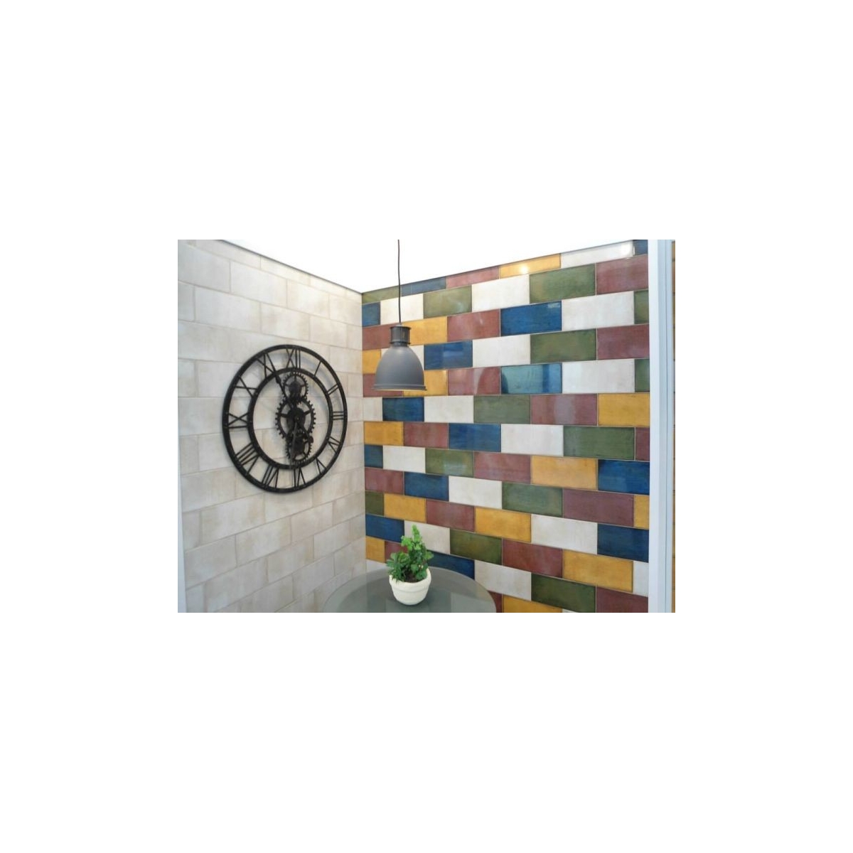 Catania Ochre (Box 1 m2) - Red Paste Ceramic Tile Broken Effect Interior Mainzu