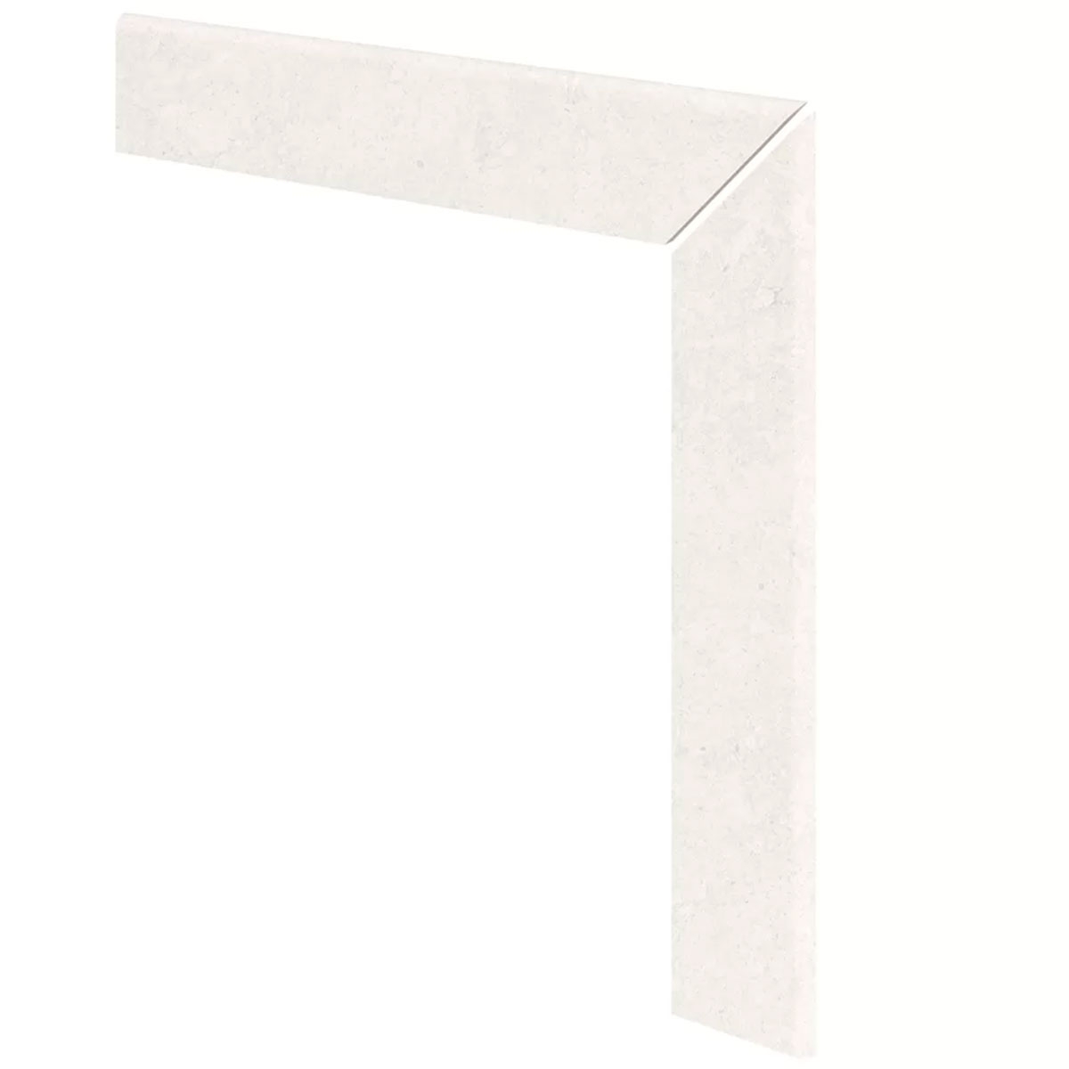 Bedford White Right Straight Mitered Stilt Pad 59.6×59.6 (Box 9 pieces)