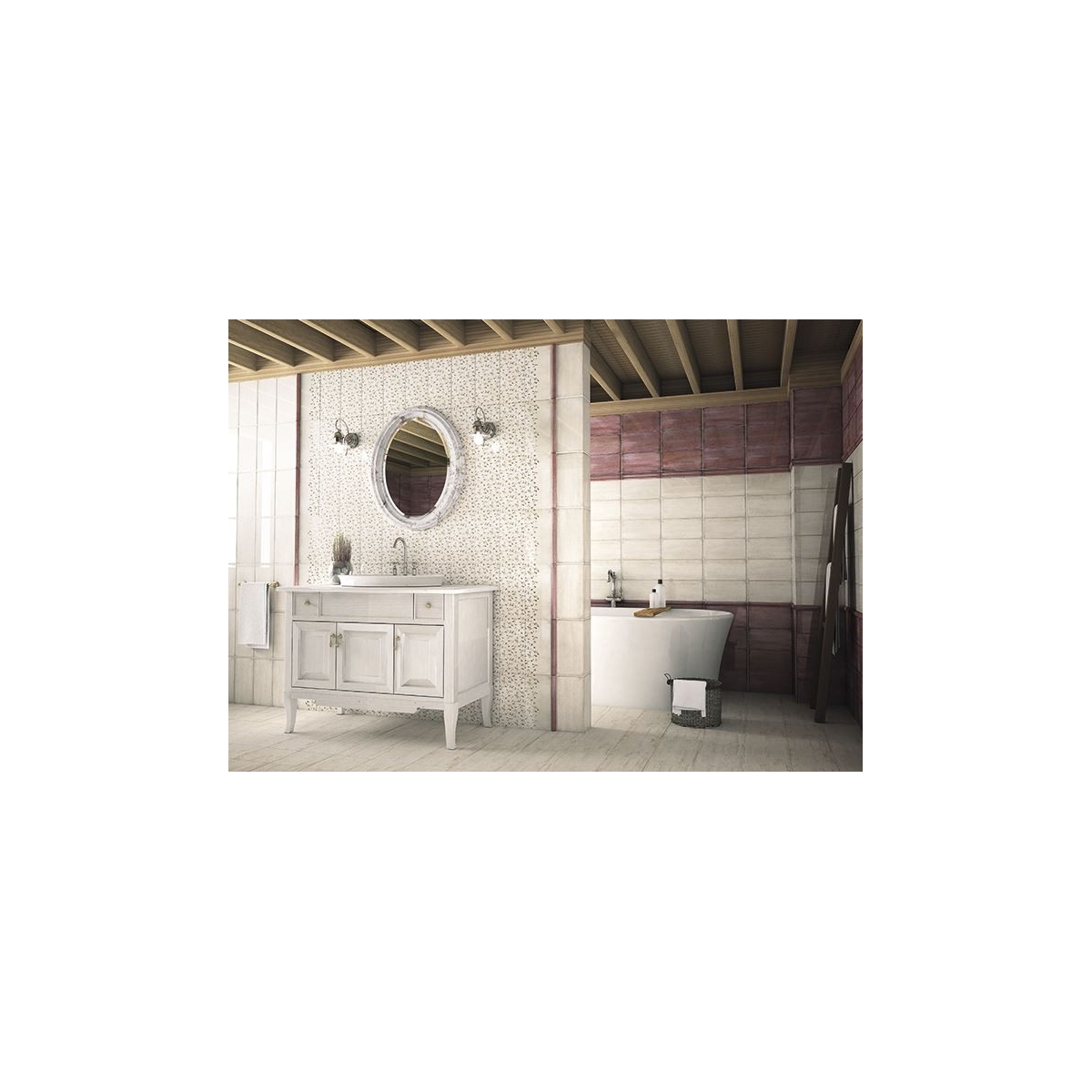 Catane Vert (Boîte 1 m2) - Sol en Céramique Pâte Rouge Effet Cassé Intérieur au meilleur prix