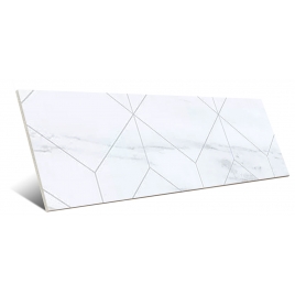 Velours Brique Geo Blanc 11x33.15cm (Boîte 1.13m2)