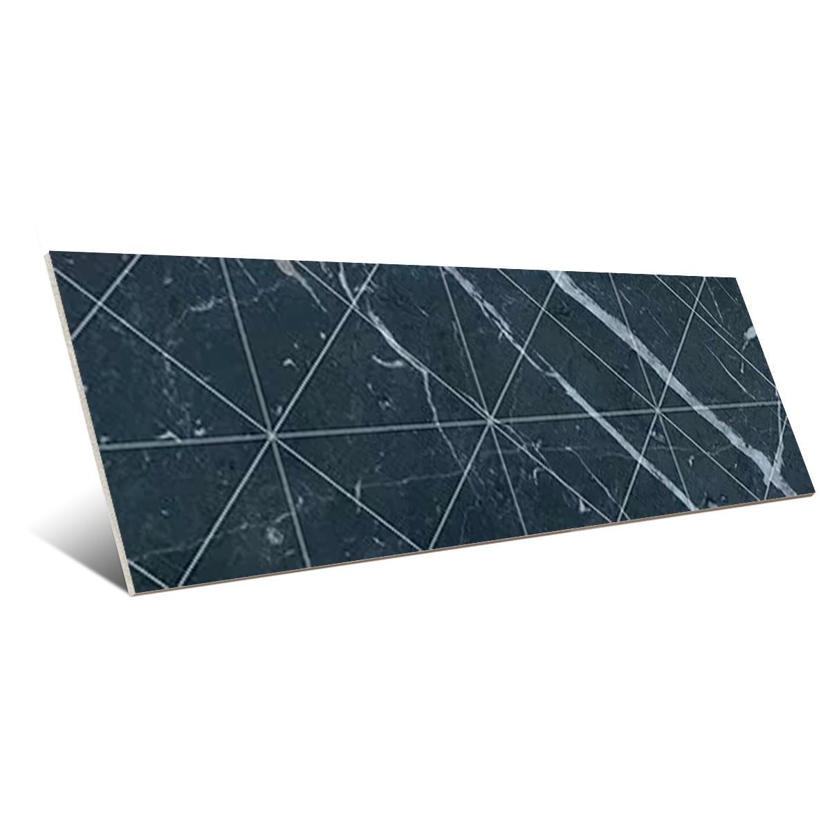 Velvet Brick Geo Black 11x33.15cm (Box 1.13m2)