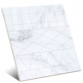 Tijolo de Veludo Geo Branco 33.15×33.15cm (Box 1.32 m2)