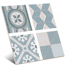 Tessela Blue Block 16.5x16.5 (Boîte 0.55m2)