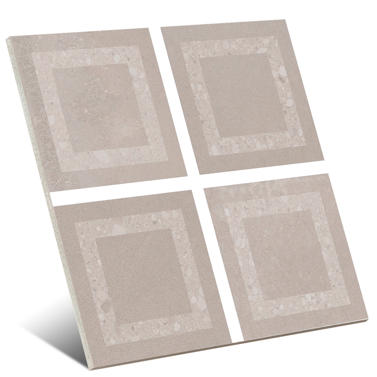 Cottage Déco Déco Grège 16.5×16.5cm (Boîte 0.55m2)