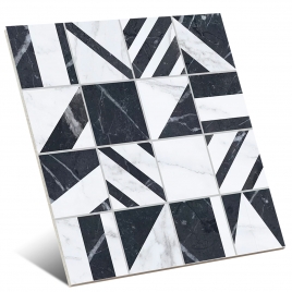 Velvet Mosaic Deco Black 30×30 (Box 0.63m2)