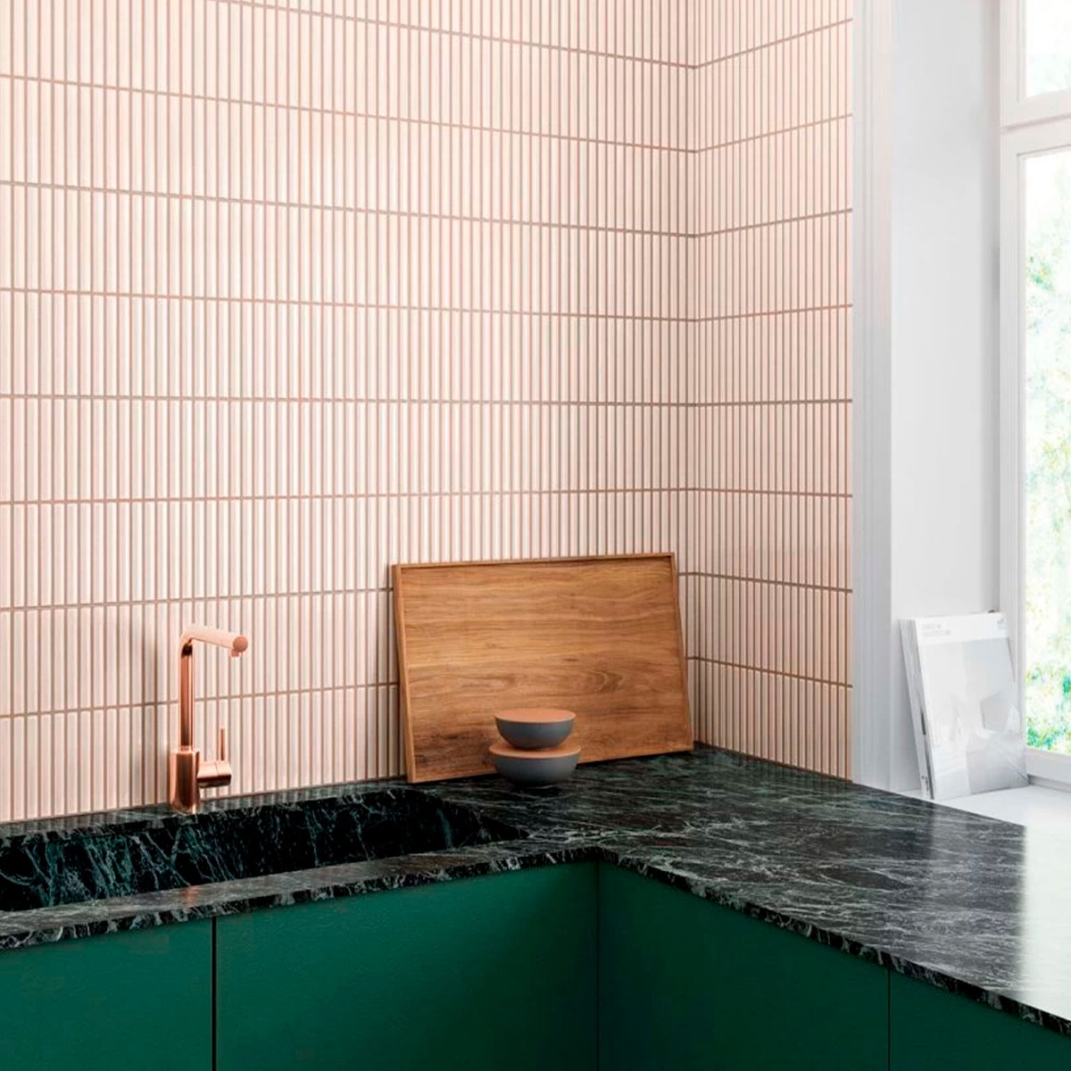 Kitchen with Deco Pottery Cream coating 32x62.5 (Box 1.00m2)