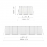 Piscine amovible 56670 Bestway 488x244x122