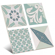 Tessela Green Block 16.5x16.5 (Boîte 0.55m2)