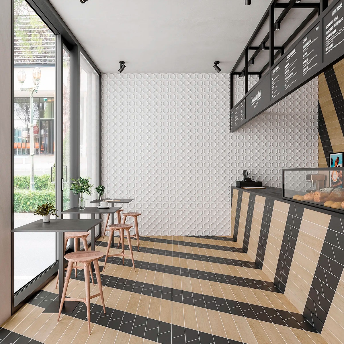 Intérieur avec revêtement Wow Moon Ice White 12.5x12.5 (Boîte 0.32m2)-1