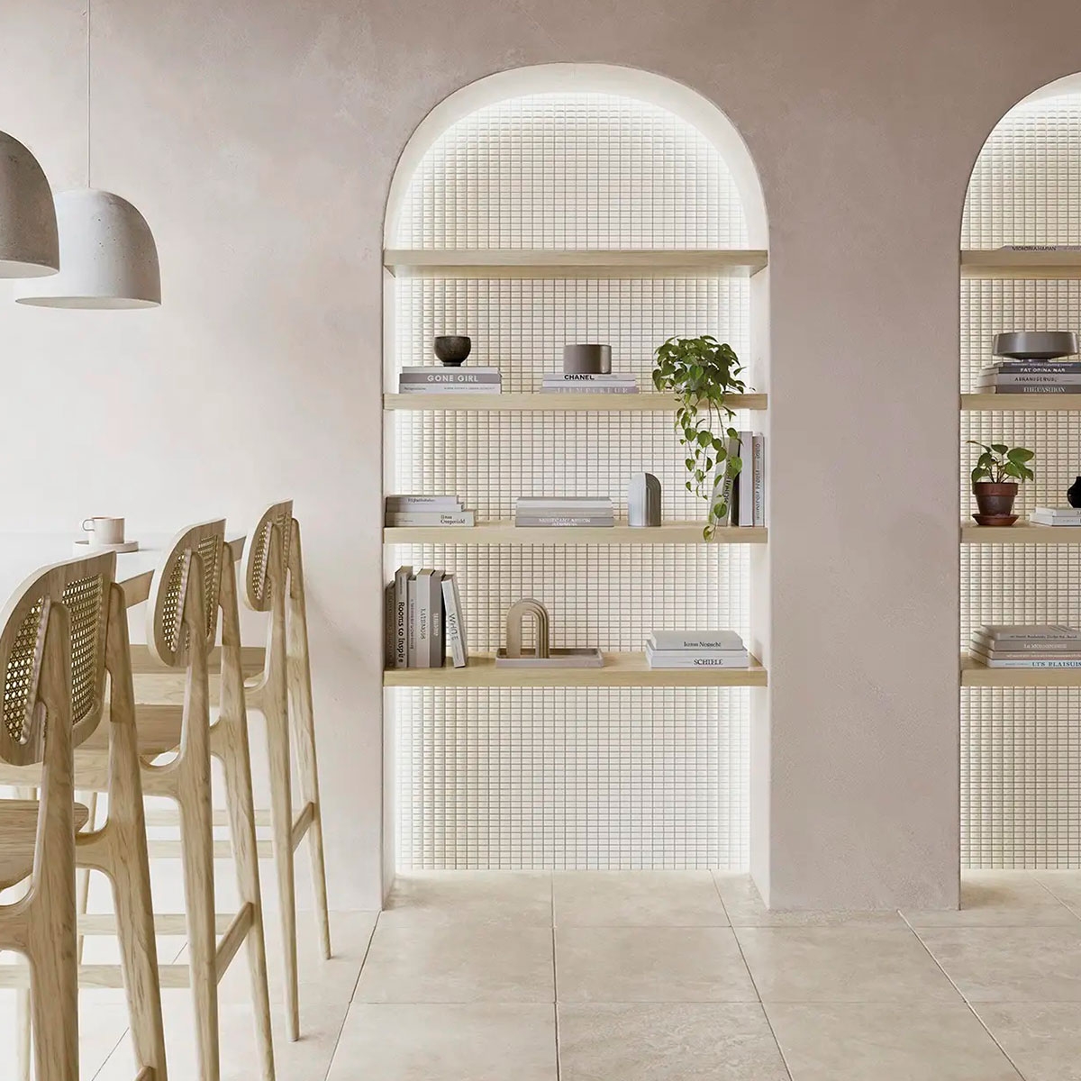 Intérieur avec revêtement en quartz biseauté 3DB 12,5x25