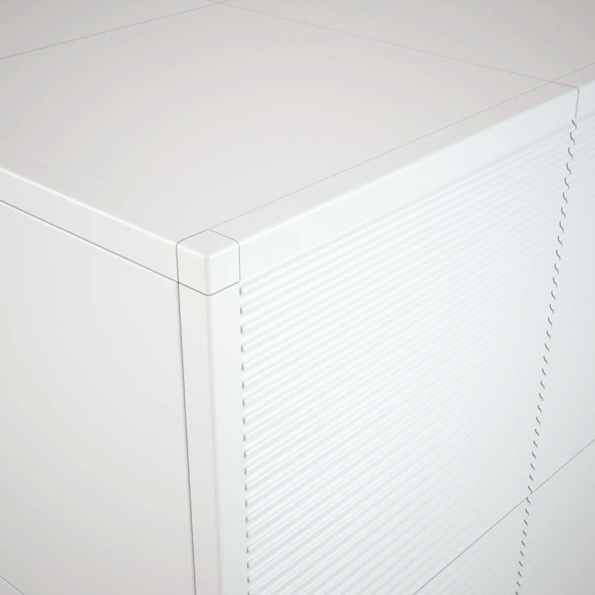 Revestimiento Edge Wow Ice White 0.8x12.5 (Caja 10 piezas)