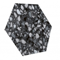 Terazzo Noir Mate 23x27 (Boîte de 0,75 m2)