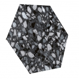 Foto de Terazzo Black Mate 23x27 (Caixa de 0,75 m2)