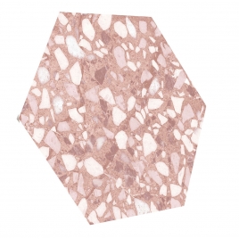 Terazzo Rose Mat 23x27 (Boîte de 0,75 m2)