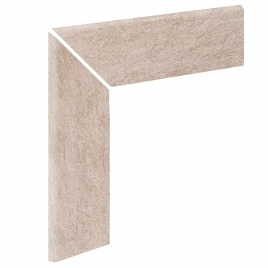 Foto de Left Mitered Stilt Seat Areia Mediterrânea 32.8x32.8 (Caixa 12 peças)