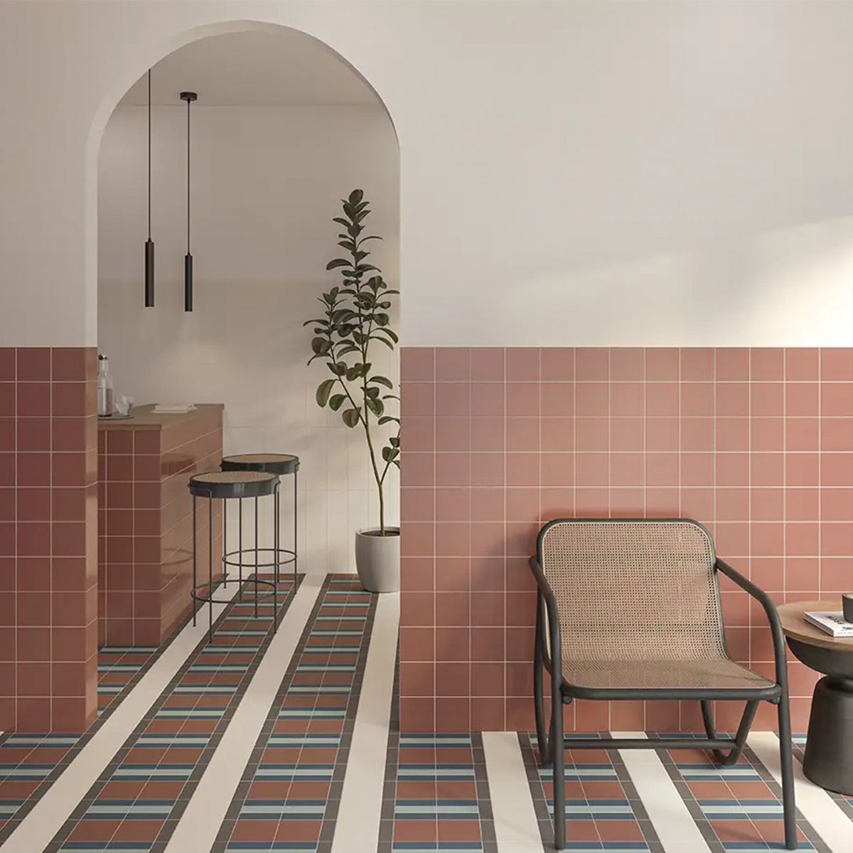 Intérieur avec embouts carré toundra revêtement mat 11,6 x 11,6