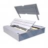 Sandbox with lid convertible into benches 1180x1180x216 mm -2