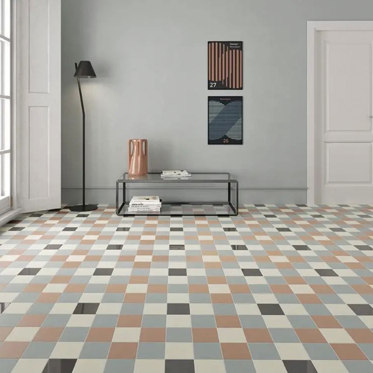 Intérieur avec revêtement de sol Bits Square Storm Mate 11.6x11.6