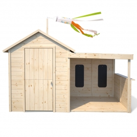 Cabine de log Sarah 2520x1270x1620 mm