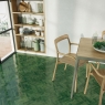 Interior con pavimento Bejmat Olive 5x15 (Caja 0.46m2)