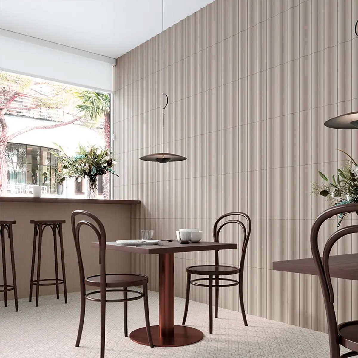 Interior con revestimiento Faces Valley Grey 5x40 (Caja 1.08m2)