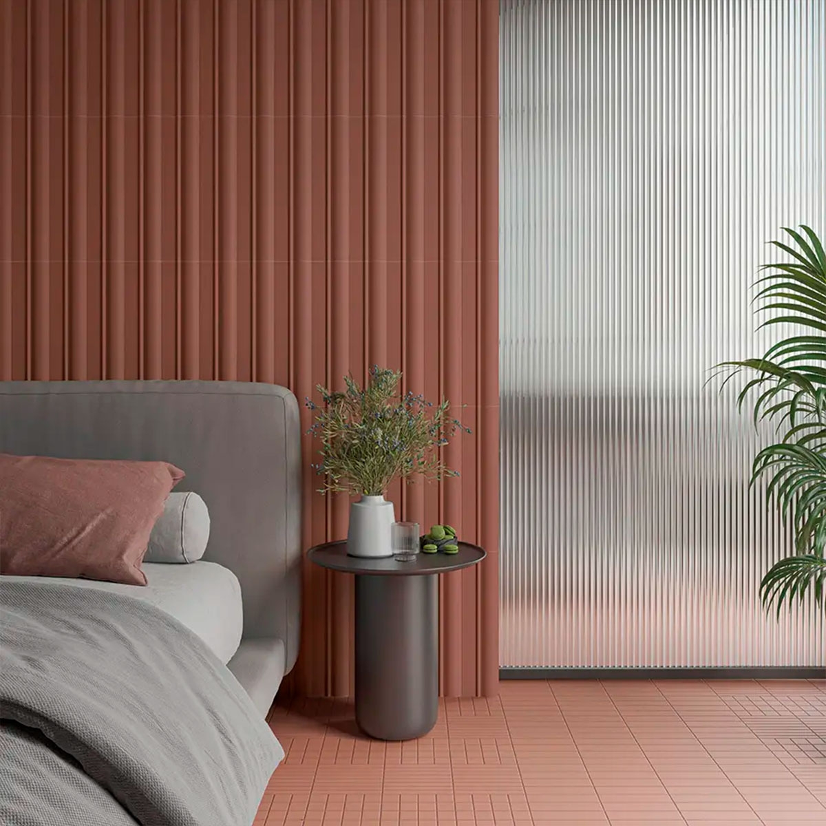 Interior com revestimento Dune Henna 5x40 (Box 0.60m2)