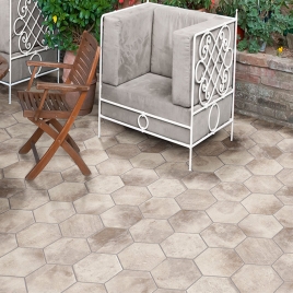 Foto de Hexágono Boston Downtown Antideslizante 28.5x32.5 (Caja 1.05 m2)