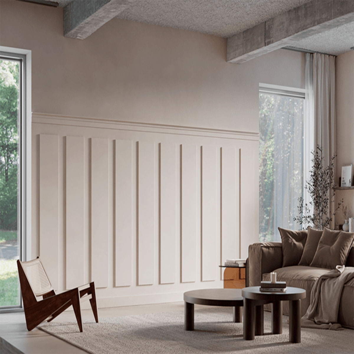 Chambre avec corniche CX197 2000 x 93 x 50