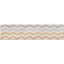 Zickzack-Biege-Kreidedekoration 7,5x30 cm (Schachtel 0,56 m²)