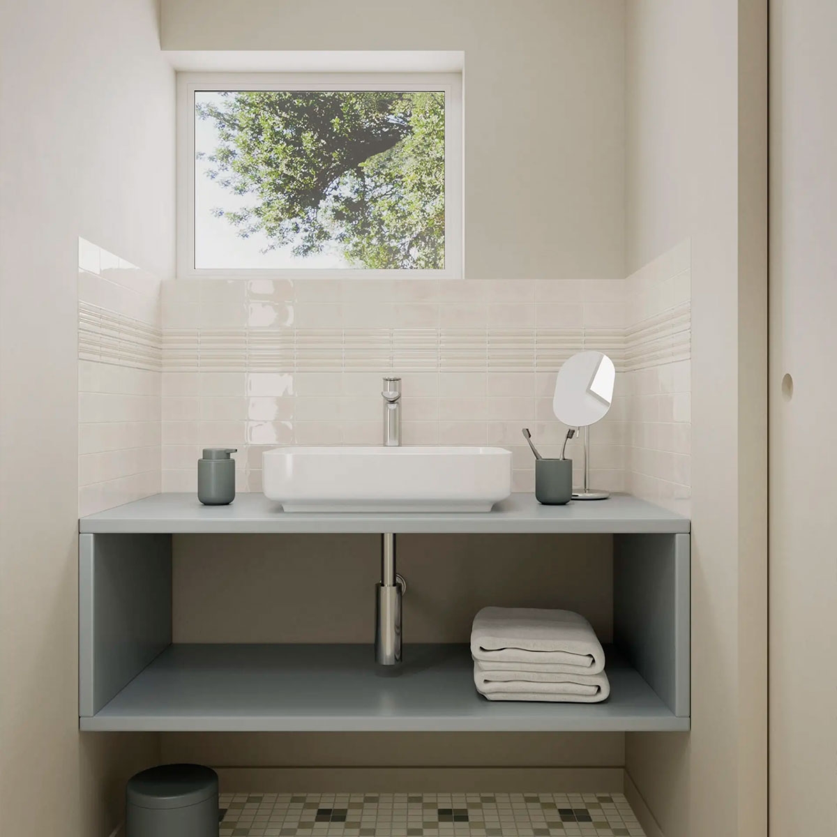 Fayenza Deep White Bathroom with Coating 6.2x12.5 (Box 0.50m2)