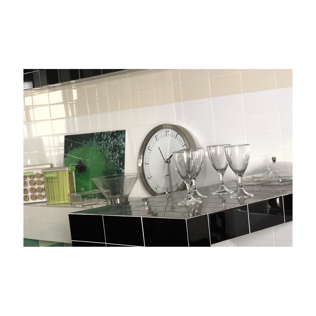 Keramikfliesen schlichte weiße 10x20 rote Paste