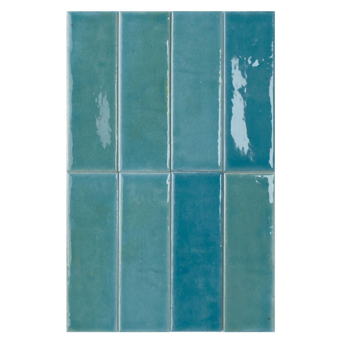 Verschiedene Farbtöne Farbnotizen Azur 4x12,5 (Box 0,570m²)