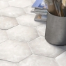 Intérieur avec sol Hexa Cottage Blanc 14x16
