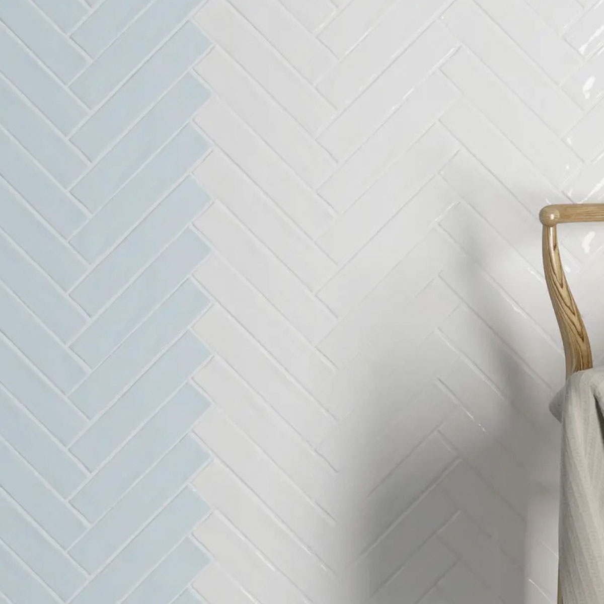 Interior con revestimiento Handmade Duck Egg 5x25