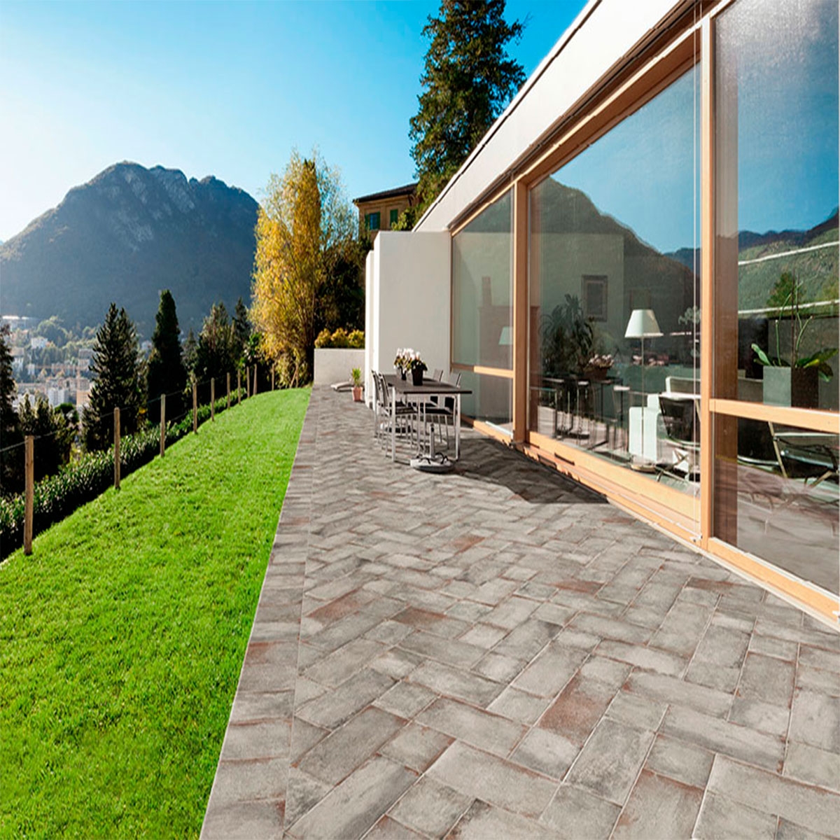 Exterior com D' Anticatto Grigio Antiderrapante 22.5x22.5
