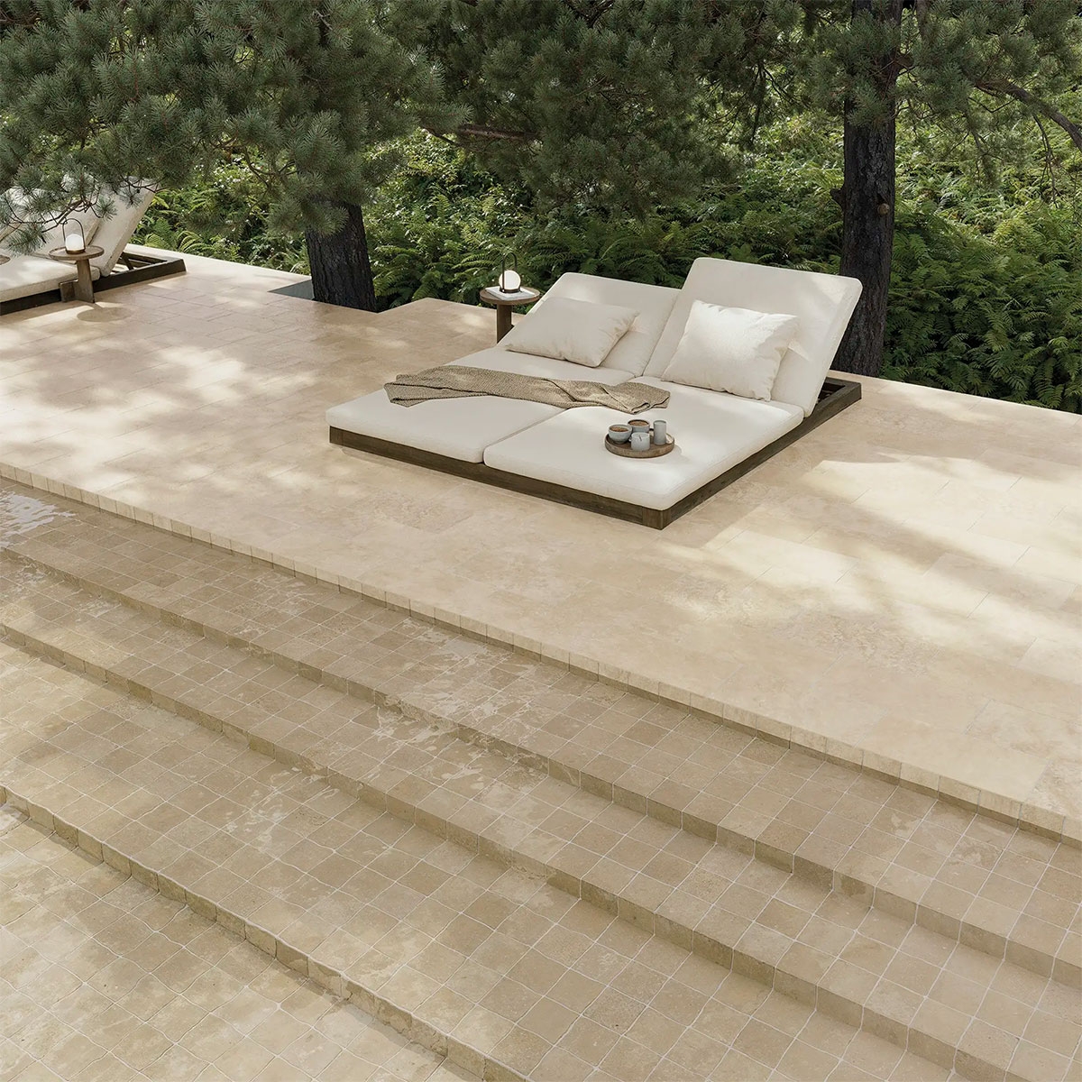 Exterior with Cross Cut XL Walnut Non-slip flooring 22x44 (Box 0.77m2)