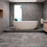 Bathroom with flooring and wall tile Dover Marengo 45x90 (Box 1.22m2)
