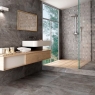 Bathroom with flooring and wall tile Dover Marengo 45x90