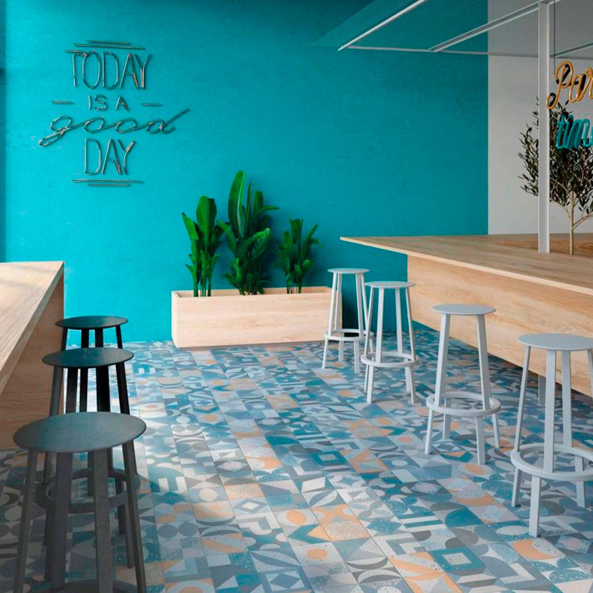 Intérieur avec sol Fusion Mix Taco 16,5x16,5 (Boîte 0,55m2)