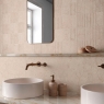 Salle de bain avec revêtement naturel Limestone Deco 32x62.5 (Boîte 1.00m2)