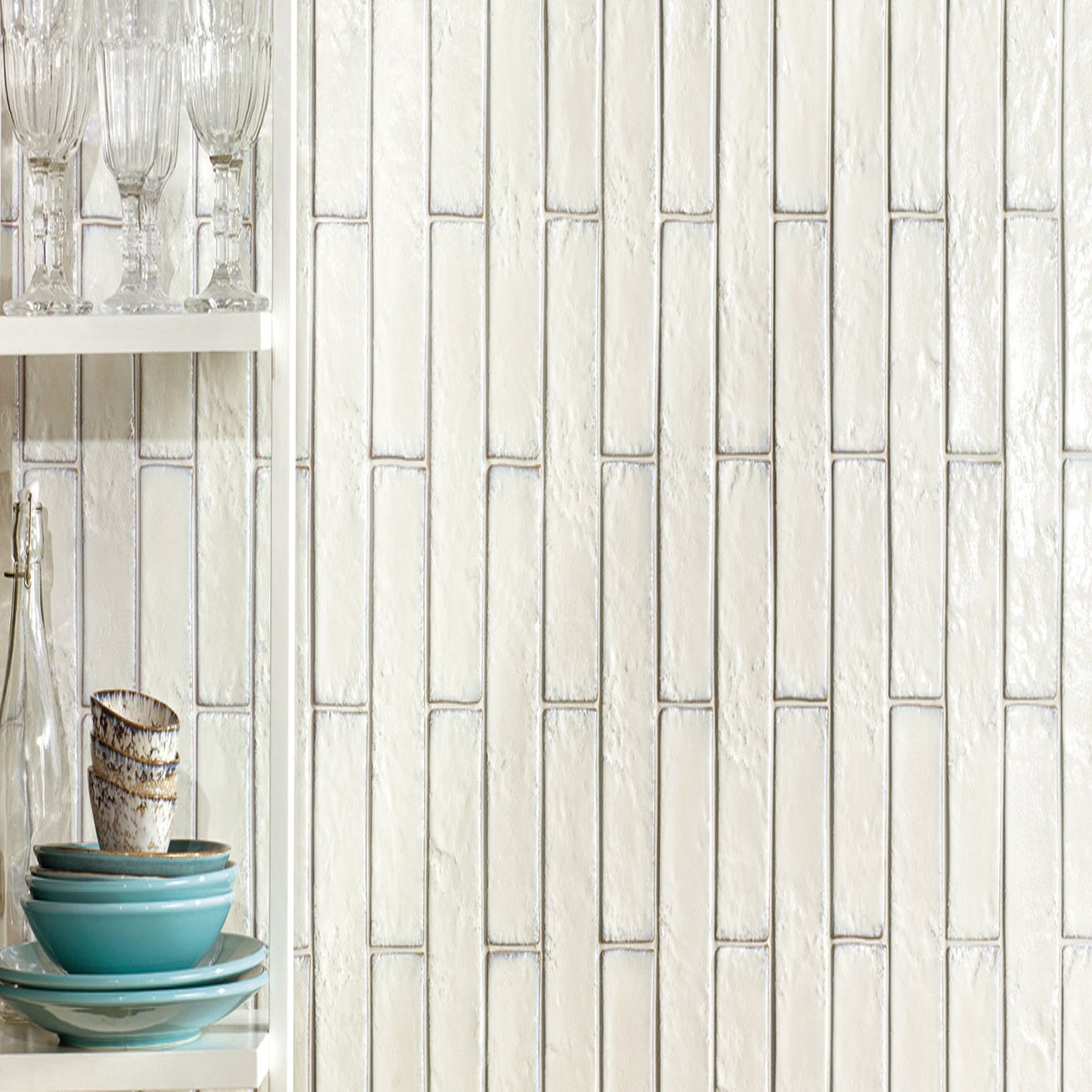 Intérieur avec revêtement blanc souk 6x25